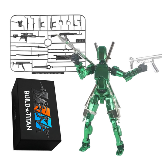 Titan Special Exterminator - Metallic Green with Sword, Katana's & Spear